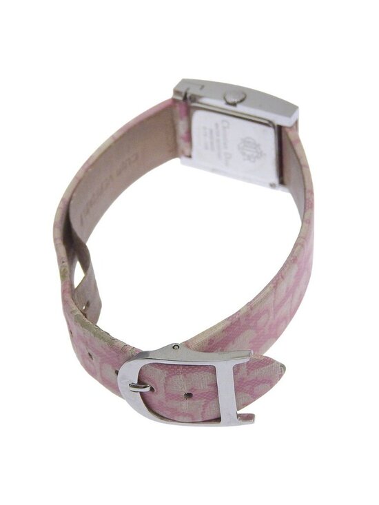 Dior Christian Maris Stainless Steel Leather Quartz Analog